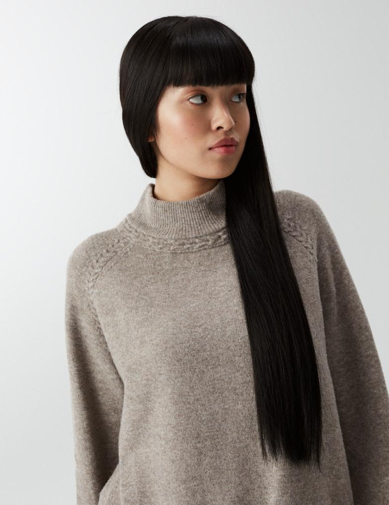 C&A Podw\u00f3jny sweter czarny Nadruk z motywem W stylu casual Moda Swetry Podwójny sweter 