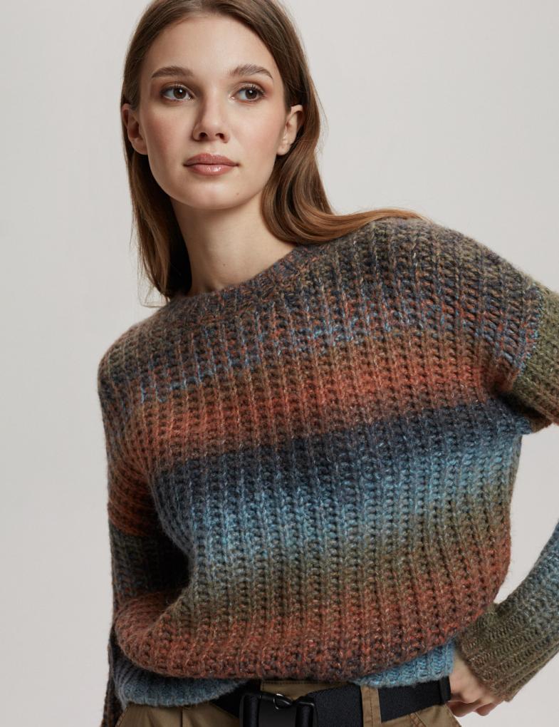 Minus Cienki sweter z dzianiny jasnoszary W stylu casual Moda Swetry 