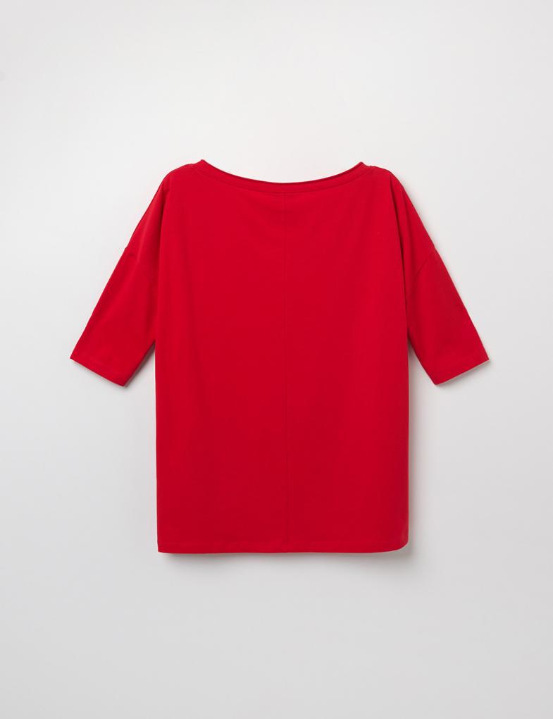 T-shirt_long REDNO