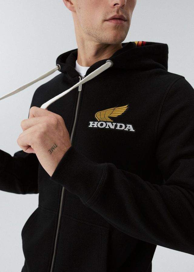 Rozpinana bluza z kapturem z kolekcji HONDA RETRO Diverse