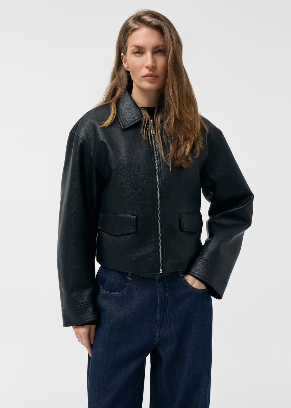 Women's faux leather jacket - Diverse