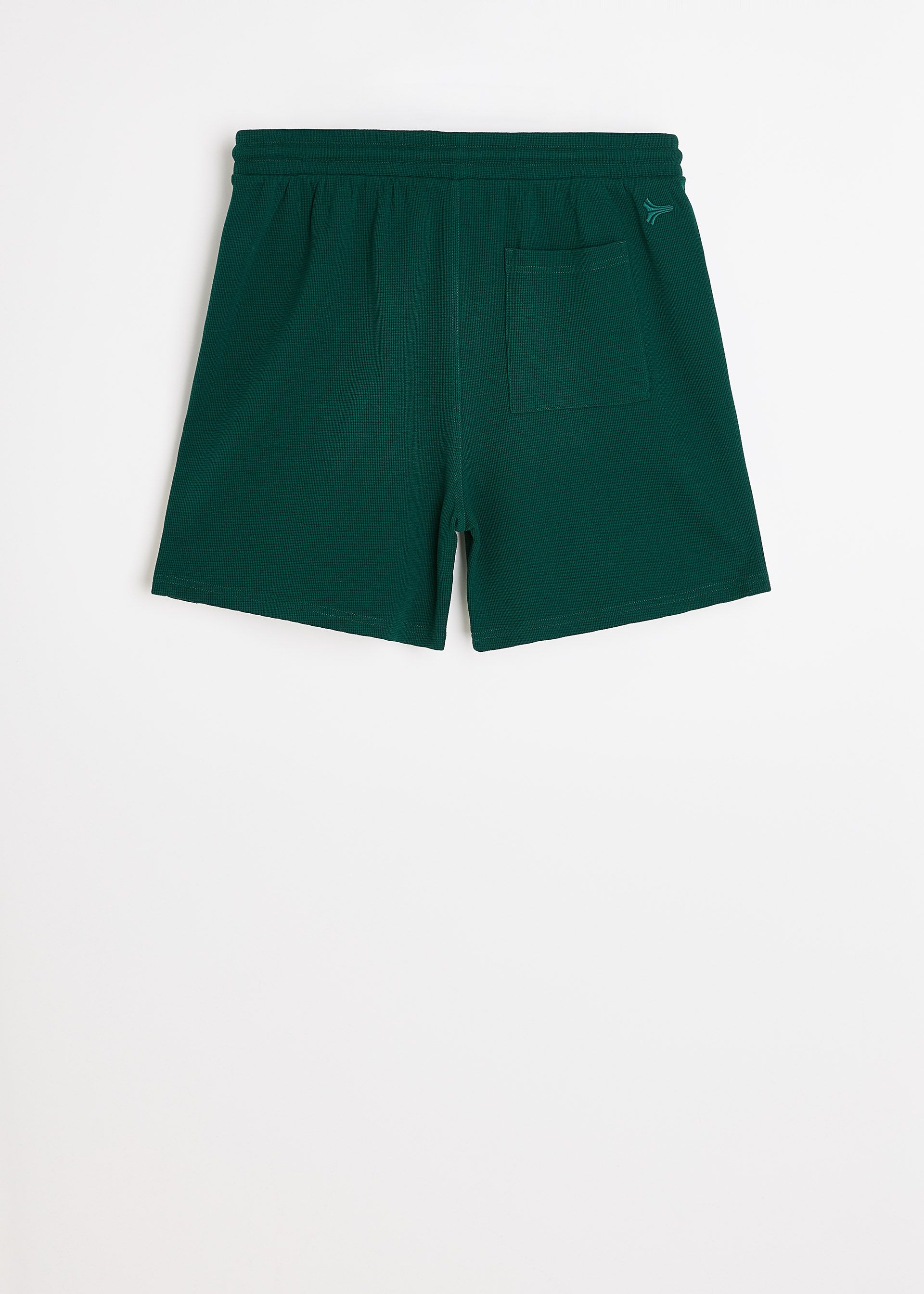 Waffle-textured knit shorts - Diverse
