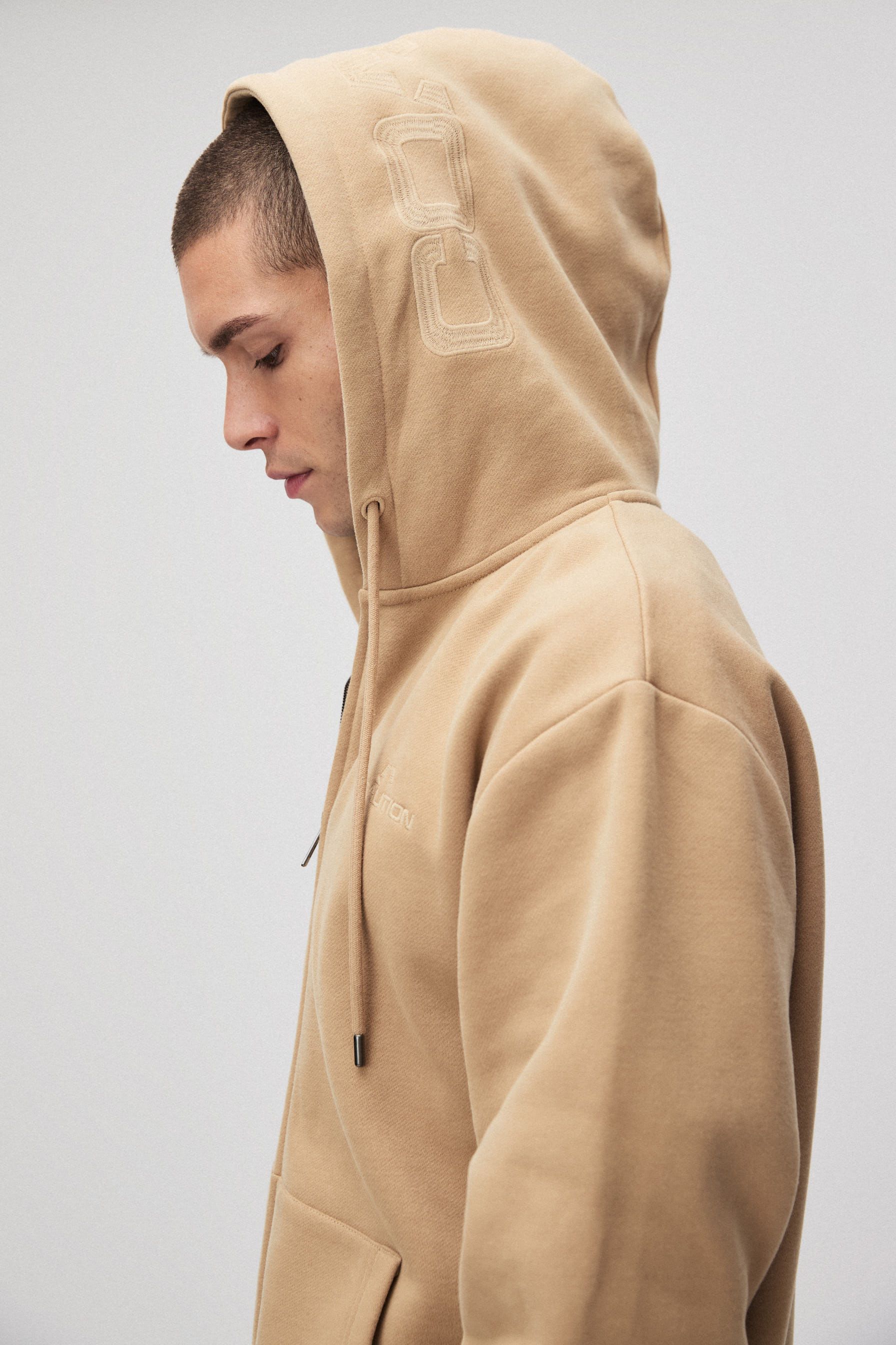 Unzipped hoodie with corporate logo - Diverse
