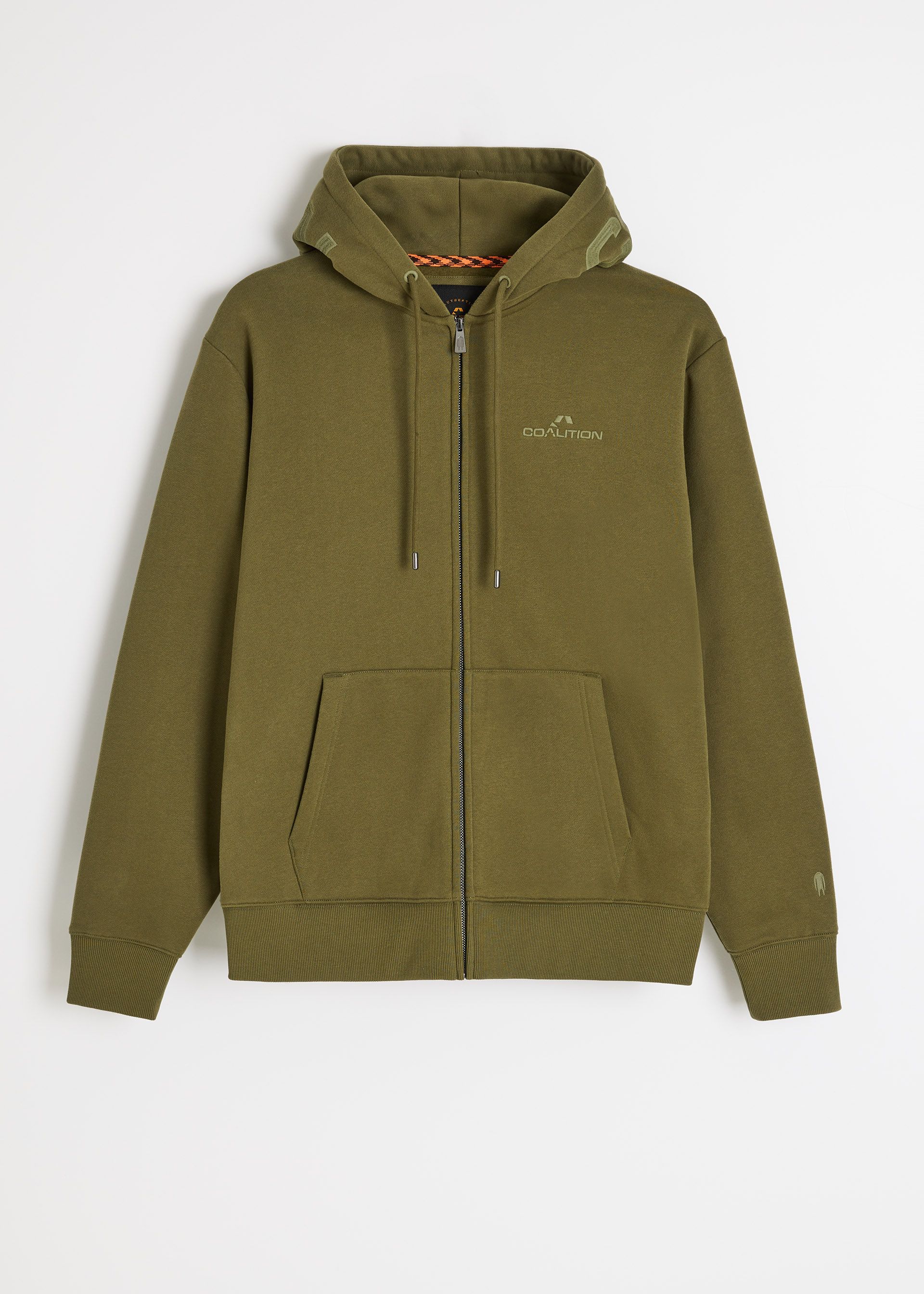 Unzipped hoodie with corporate logo - Diverse