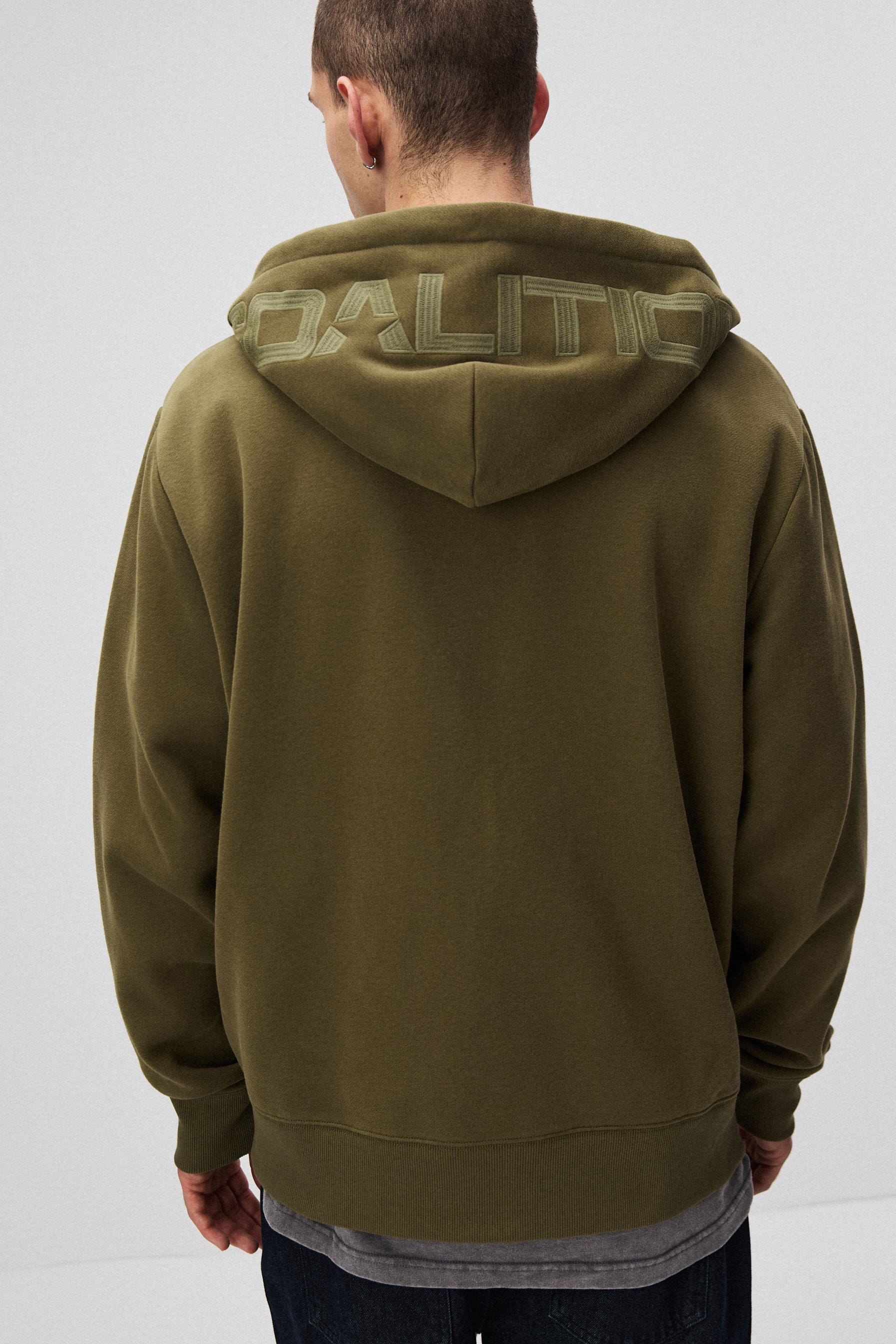 Unzipped hoodie with corporate logo - Diverse