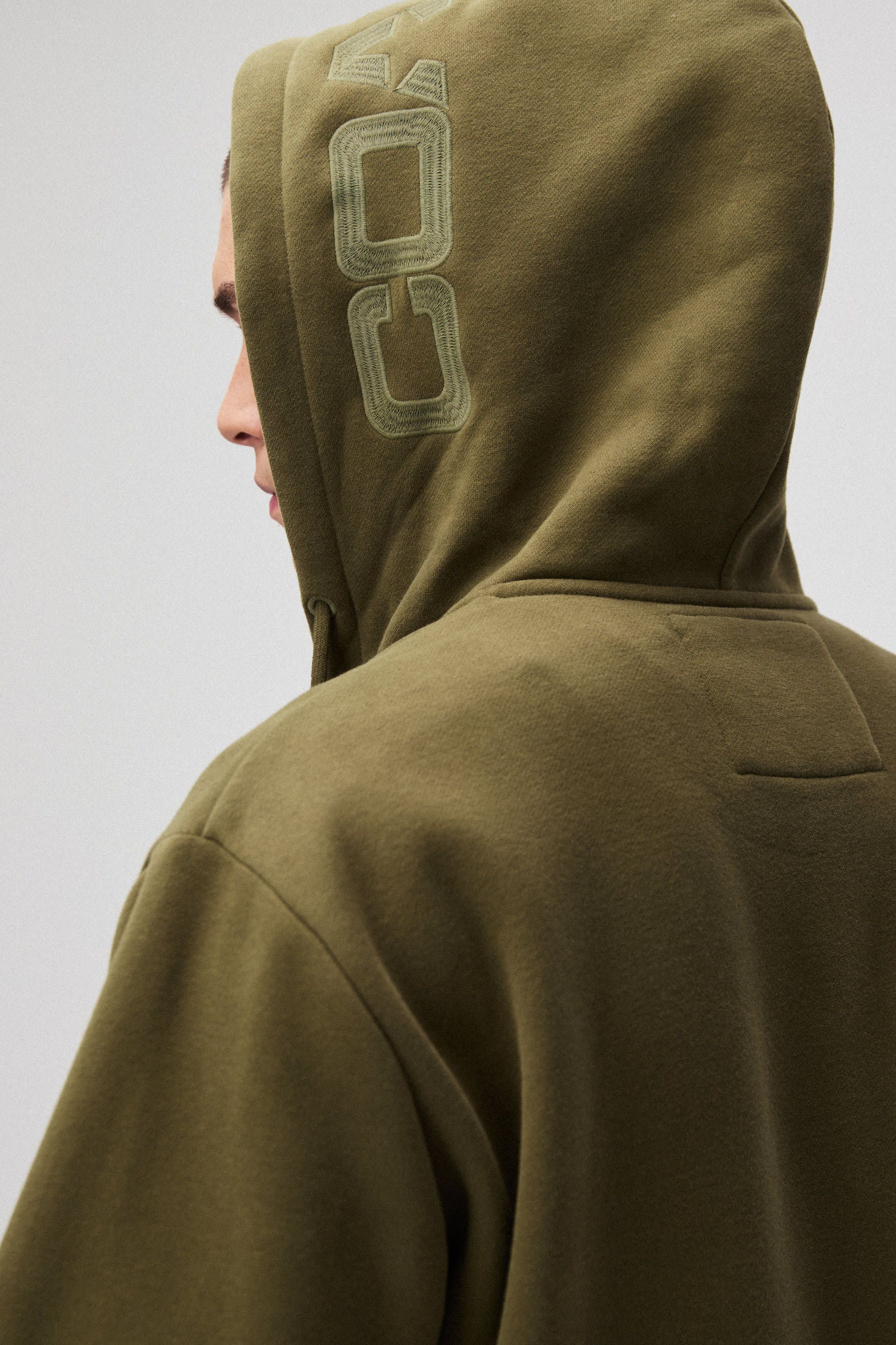 Unzipped hoodie with corporate logo - Diverse