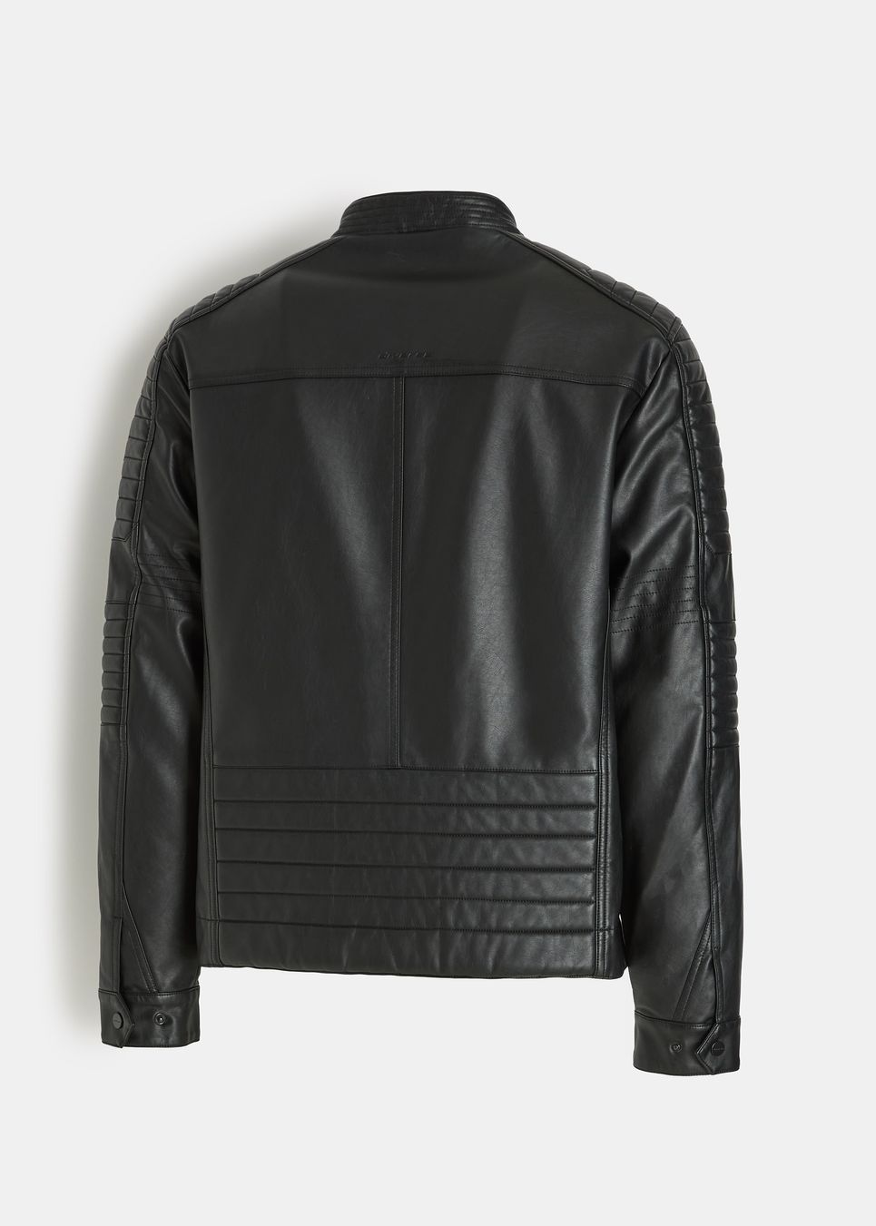 Men's imitation leather jacket - Diverse