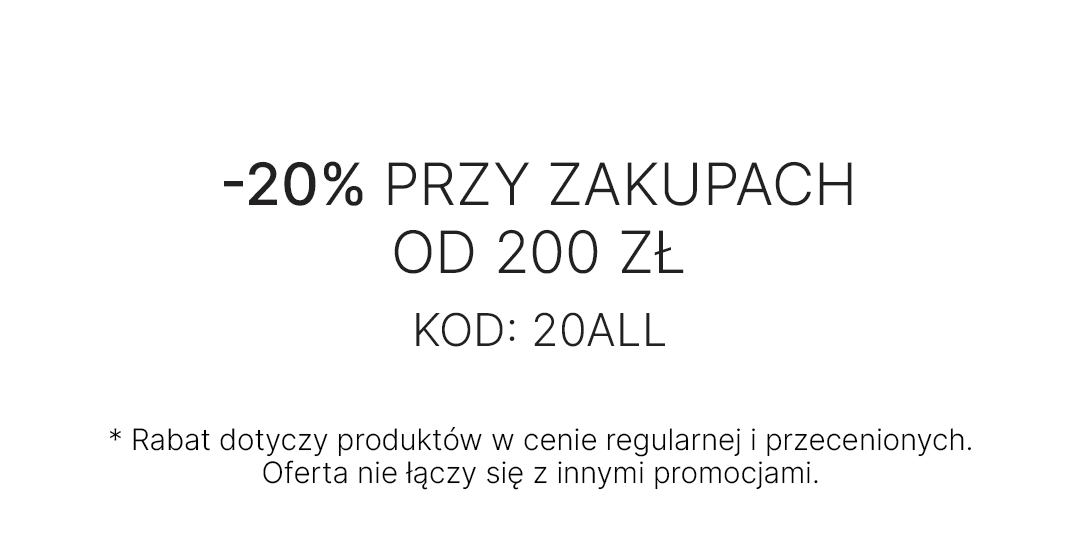 20 % rabatu do zakupów od 200 zł